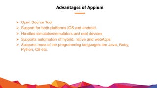 Next level of Appium | PPTX