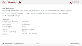 @nextmapping Text me: 604.340.4700 nextmapping.com
Our Research
Page 4


Sources:


Singularity University


Futureloop


...