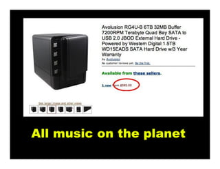 All music on the planet
 