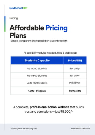School Management Software with all core modules | PDF