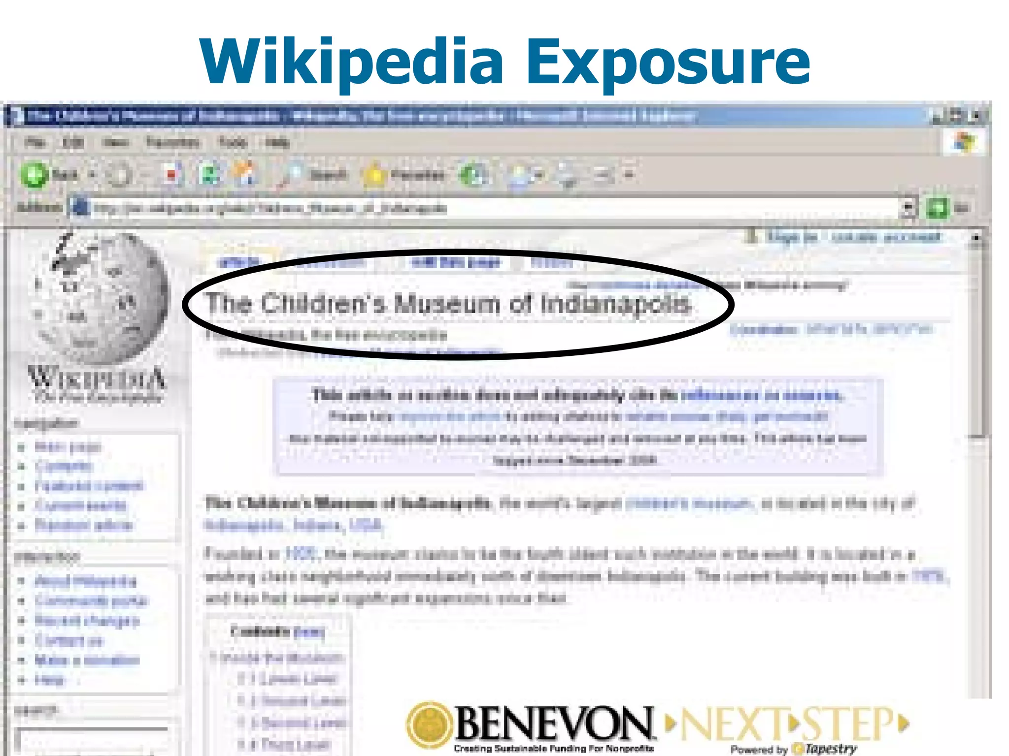 Wikipedia Exposure 