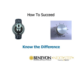 Know the Difference How To Succeed  