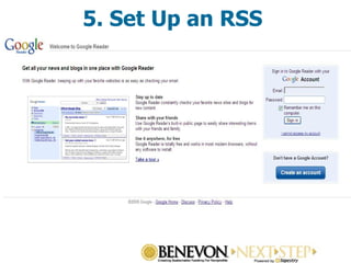 5. Set Up an RSS 