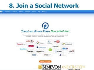 8. Join a Social Network 