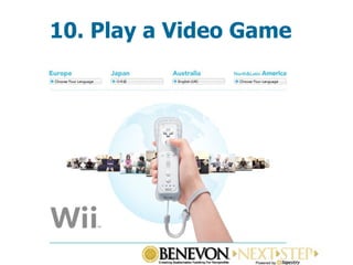 10. Play a Video Game 