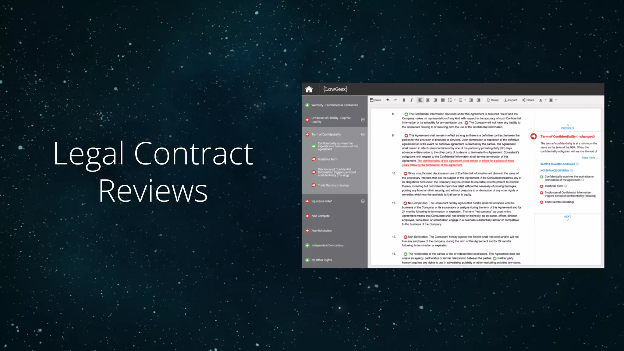 Legal Contract
Reviews
 