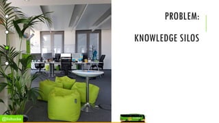 PROBLEM:
KNOWLEDGE SILOS
@lisihocke
 