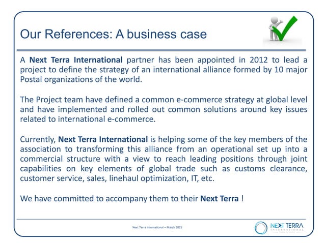 Next Terra International - Key Innovative Solutions based on Advanced ...