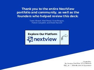 NextView Platform Strategy and Principles