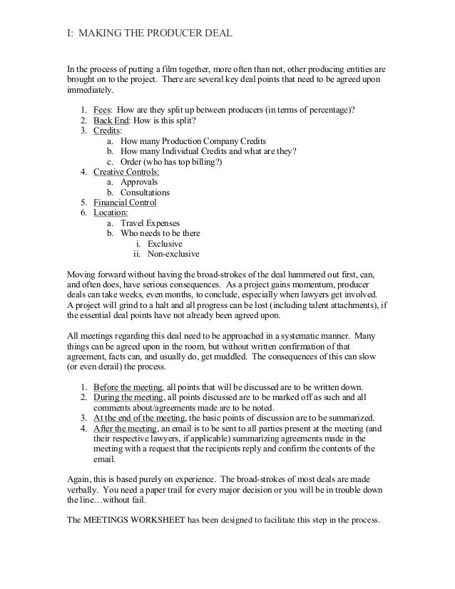 The Producer Handbook