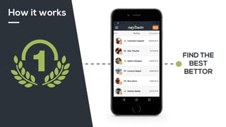 FIND THE
BEST
BETTOR
How it works
 
