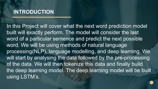 Next word Prediction | PPT