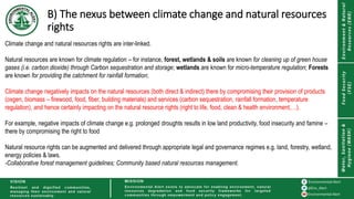 The nexus between Climate change and natural resources rights. What ...