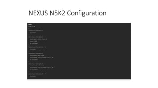 NEXUS N5K2 Configuration
 