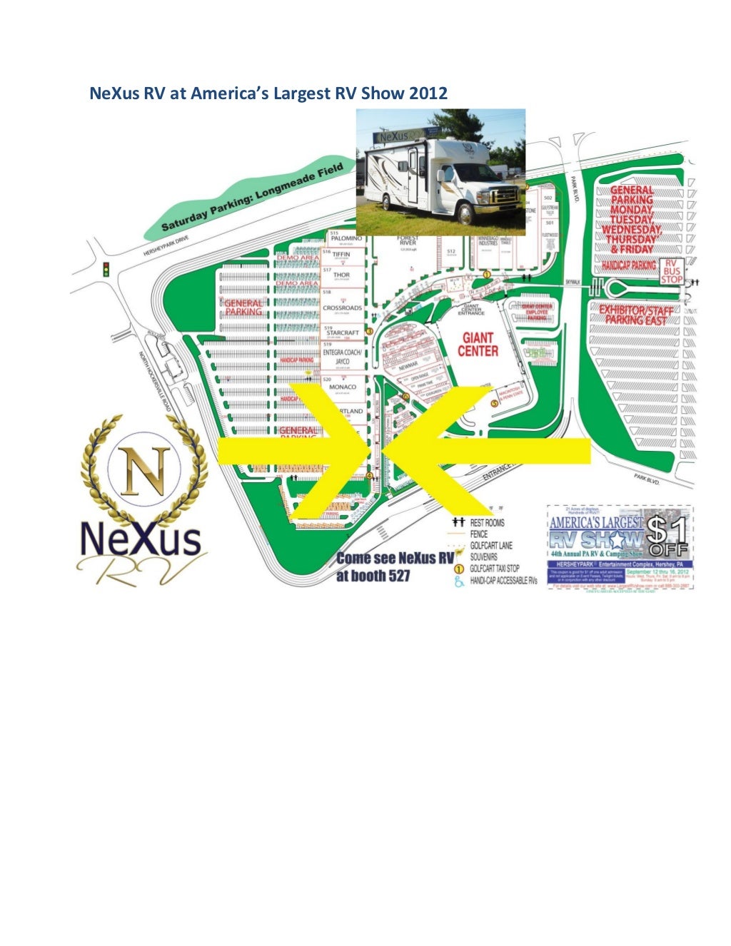 Hershey PA RV Show Coupons 2012 1.00 off admission tickets
