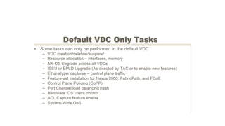 Nexus Virtual Device Context high Level Explanation.
