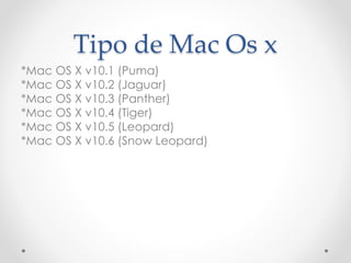 Mac Os x | PPT