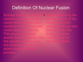 Nuclear Fusion Definition Nuclear Fusion 2 320 