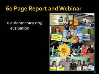    e-democracy.org/
    evaluation




                       56
 