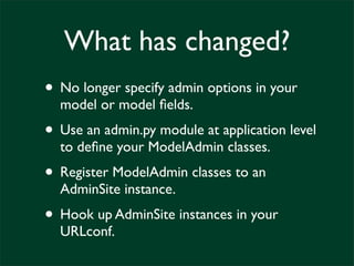 What's New in newforms-admin