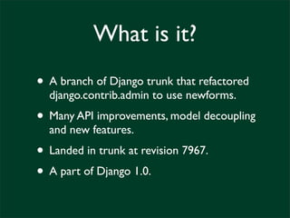 What's New in newforms-admin