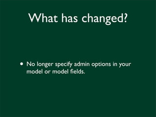 What's New in newforms-admin