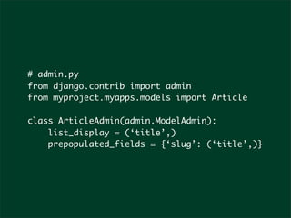What's New in newforms-admin