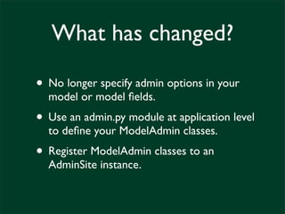 What's New in newforms-admin