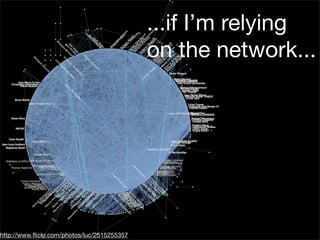 ...if I’m relying
                                             on the network...




http://www.ﬂickr.com/photos/luc/2515255357
 