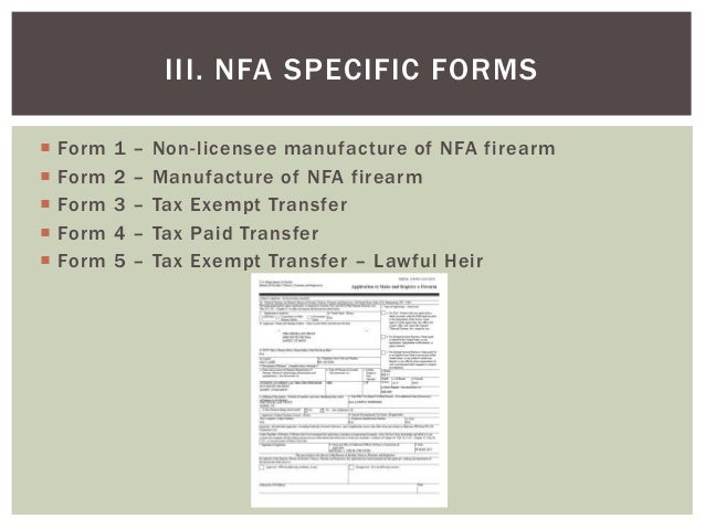 national firearms act nfa everything you ever wanted to know abou gun transfer form