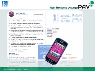 PAV Card GmbH - © 2012 - 2013
NNearear RResponseesponse LLösungenösungen
 