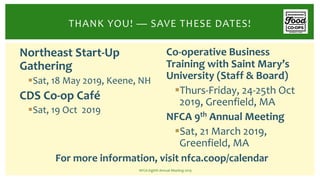 NFCA Afternoon & Addressing Climate Change Workshop, Annual Meeting 2019