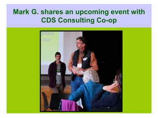 Mark G. shares an upcoming event with
        CDS Consulting Co-op
 