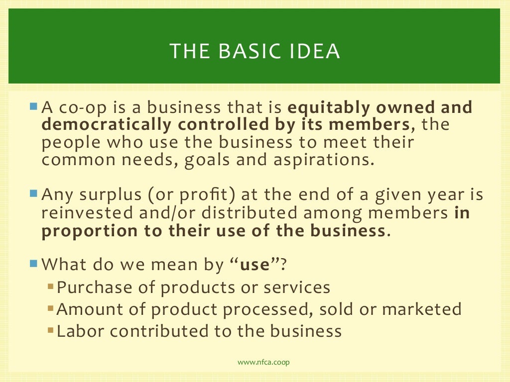 What is a Coop? Our Coop and the Wider Cooperative Movement