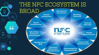 “
THE NFC ECOSYSTEM IS
BROAD
 