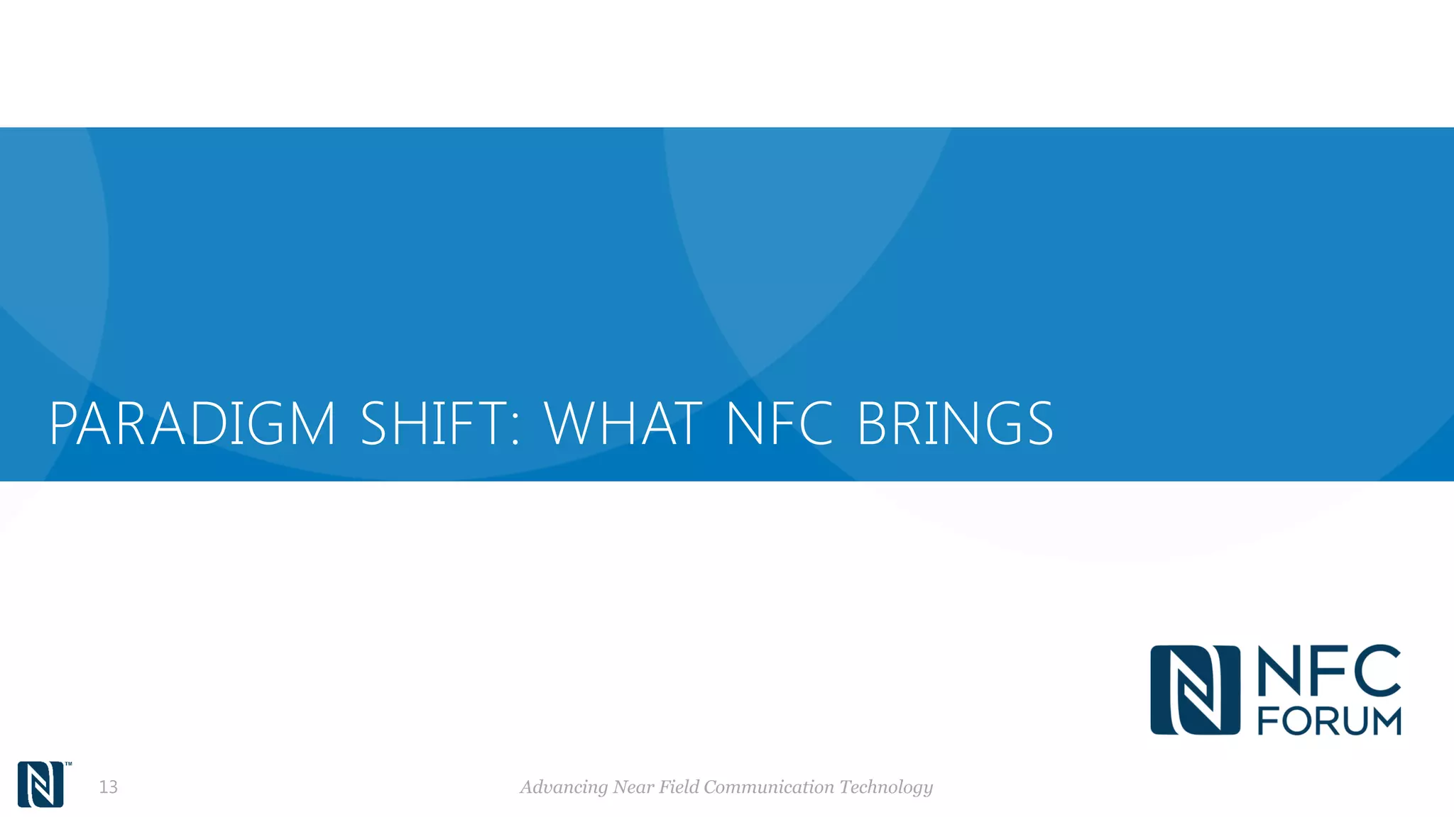 PARADIGM SHIFT: WHAT NFC BRINGS
13 Advancing Near Field Communication Technology
 