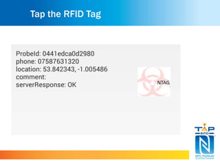 Tap the RFID Tag
NTAG
 