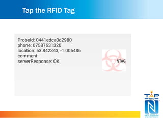 Tap the RFID Tag
NTAG
 