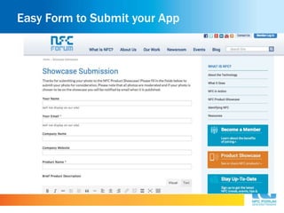 Easy Form to Submit your App 
 