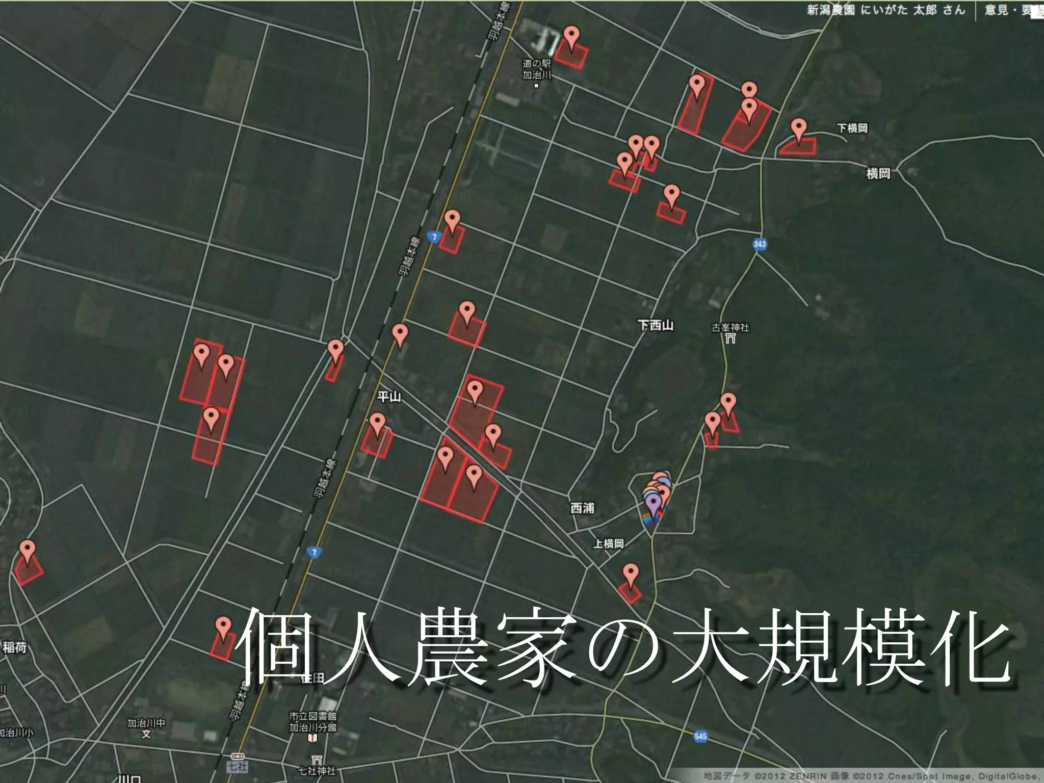 個人農家の大規模化
 