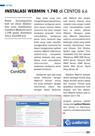Tip-Trik
NF Computer NEWS Edisi 01 Tahun I, Mei 2015 12
CentOS
 