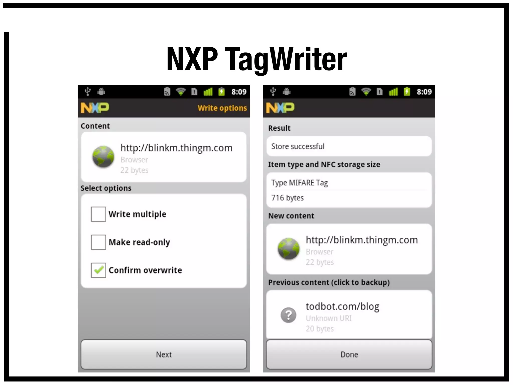 NXP TagWriter
 