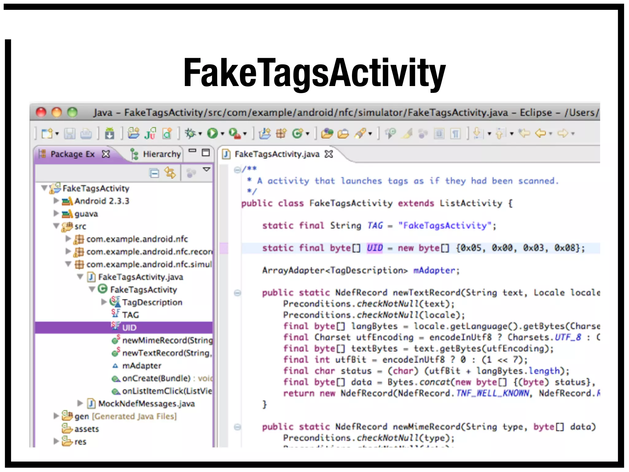 FakeTagsActivity
 