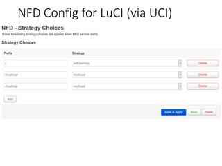 NFD Config for LuCI (via UCI)
 