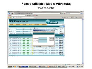Funcionalidades Moore Advantage Troca de senha  