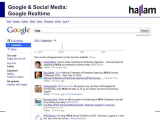 Google & Social Media:  Google Realtime