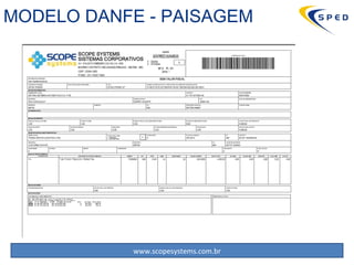 MODELO DANFE - PAISAGEM 