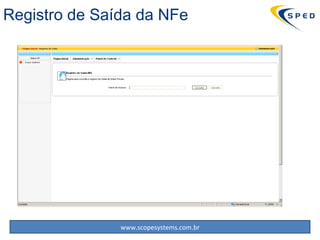 Registro de Saída da NFe 