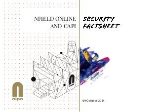 NFIELD ONLINE
AND CAPI
09 October 2017
 