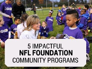 5 Impactful NFL Foundation Community Programs